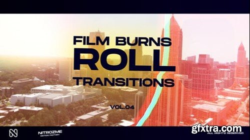 Videohive Film Burns Roll Transitions Vol. 04 48059725