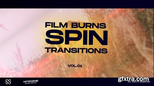 Videohive Film Burns Spin Transitions Vol. 01 48059731