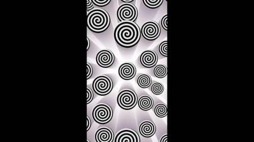 Videohive - Vertical video rotating black and white spirals loop animation - 47955738