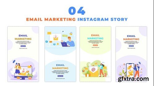 Videohive Email Marketing Growth Vector Animation Instagram Story 48059719