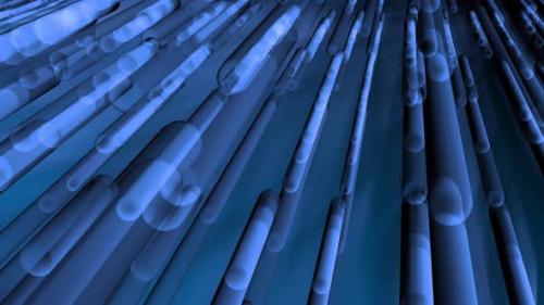 Videohive - Blue color abstract tube moving animation. - 47959965