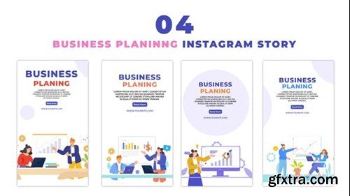 Videohive Animated Characters Business Strategy Instagram Story 48058076