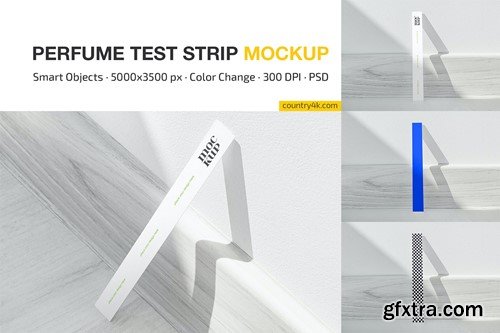 Disposable Perfume Test Strip Mockup Set KF2WP6S