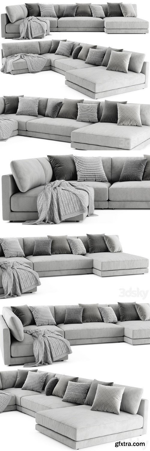 Blanche Katarina Sectional Sofa