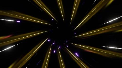 Videohive - Gold And Light Purple Inside The Spiral Background Vj Loop In HD - 47973472