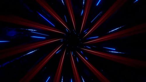Videohive - Red With Blue Inside The Spiral Background Vj Loop In HD - 47973474