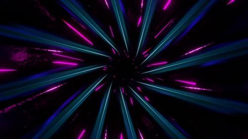 Videohive - Cyan With Pink Inside The Spiral Background Vj Loop In HD - 47973476