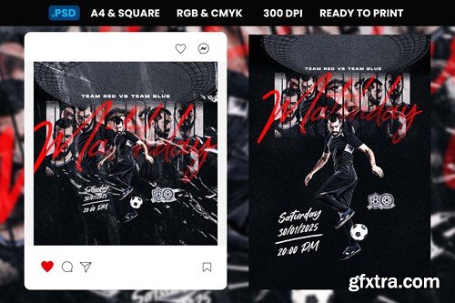 Soccer Flyer & Social Media Template FK88VM5