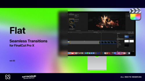 Videohive - Flat Transitions Vol. 02 for Final Cut Pro X - 47985829