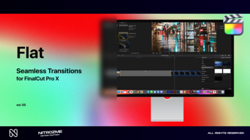 Videohive - Flat Transitions Vol. 05 for Final Cut Pro X - 47985846