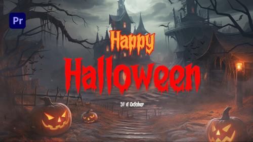 Videohive - Happy Halloween Intro MOGRT - 47910372