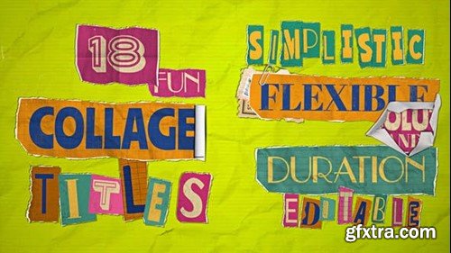 Videohive Collage and Paper Titles 45741626