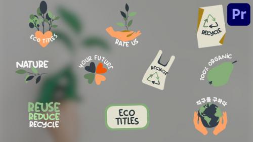 Videohive - Eco Recycle Titles | Premiere Pro MOGRT - 47982939