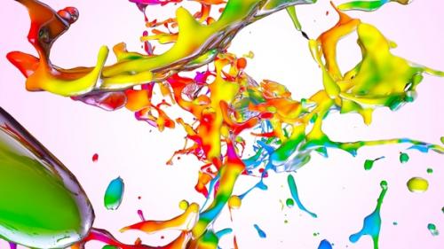 Videohive - Multicolor Paint Splash V7 - 47980417