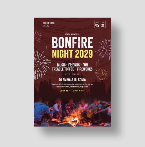 Bonfire Night Flyer Layout 639470402