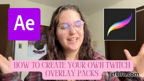How to Create your own Twitch Overlay Packs || Procreate + Adobe After Effects