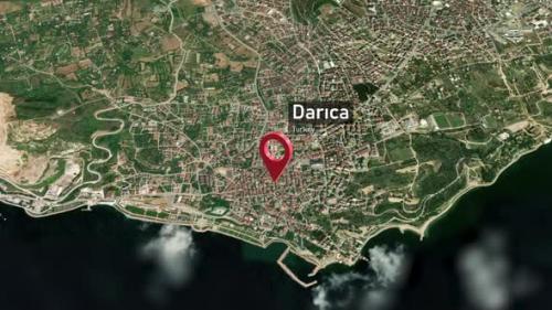 Videohive - Darıca City Map Zoom (Turkey) from Space to Earth - 47982717