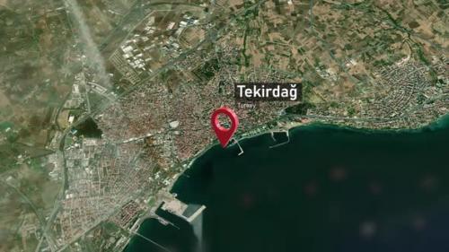 Videohive - Tekirdağ City Map Zoom (Turkey) from Space to Earth - 47982718