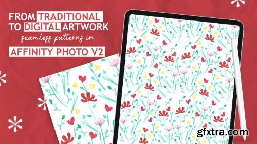 Learn to Digitize traditional art work in Affinity Photo V2 for use in surface pattern designs