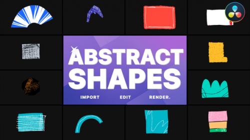 Videohive - Colorful Abstract Shapes Animations | DaVinci Resolve - 48012644