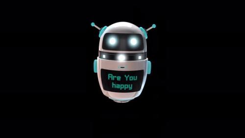 Videohive - Assistant Bot Says Are You Happy - 48024277