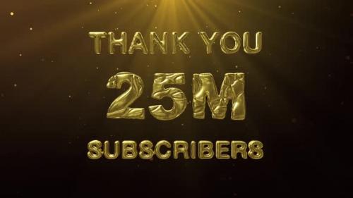 Videohive - 25M Subscribers Celebration Greeting - 48025322