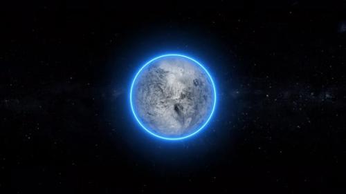 Videohive - Moon Planet animation in space. 2167 - 48025580