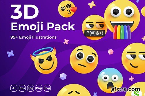 3D Emoji pack 4S7MNLZ