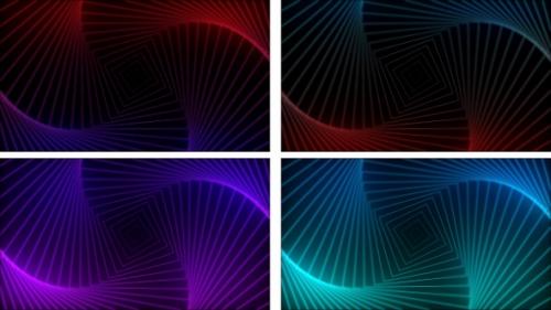 Videohive - Looped Lines Background Pack - 48025820