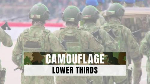 Videohive - Camouflage Lower Thirds - 48026642