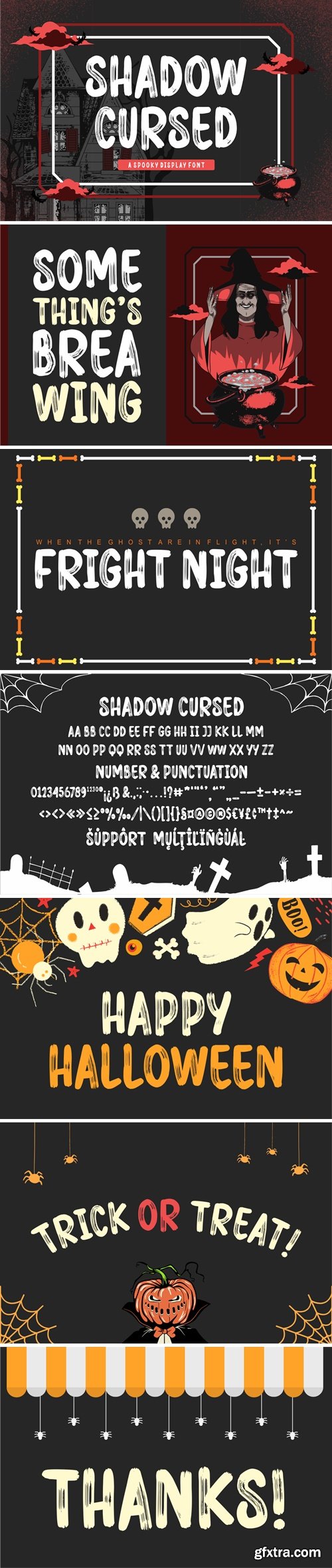 Shadow Cursed Display Font