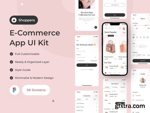 Shoppers - E-Commerce App UI Kit Ui8.net