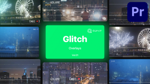 Videohive - Glitch Overlays for Premiere Pro Vol. 01 - 48016924