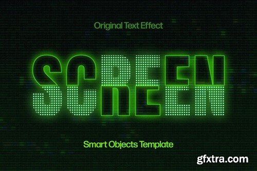 Pixel Screen Matrix Text Effect 4L9ZRPT