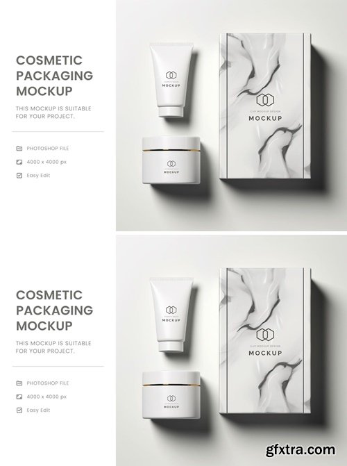 Cosmetic Packaging Mockup Design MGD44RD
