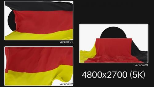 Videohive - Pack Of Germany Flag On Alpha - 48035706