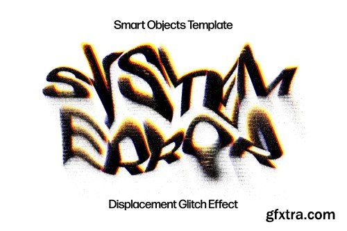 Displacement Glitches Text Effect HLK46MY