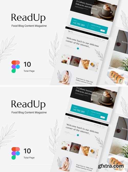 ReadUp - Food Blog Content Magazine Website Design AVSYHEM