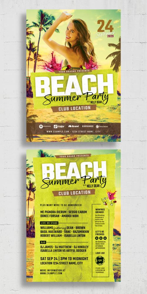 Summer Beach Club Flyer Layout 638428996
