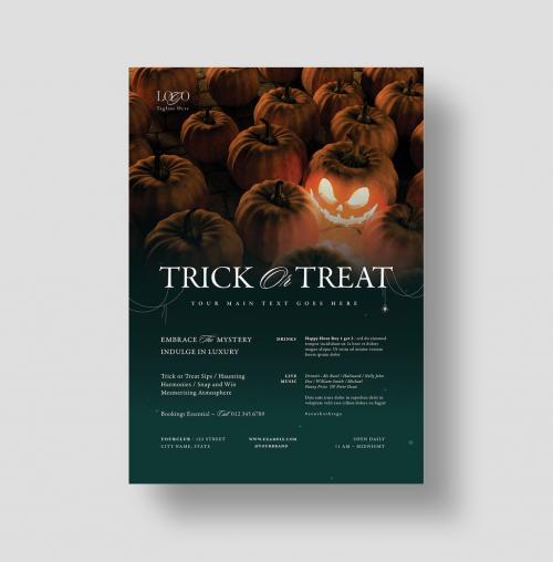 Halloween Flyer Layout with Modern Style 638414284