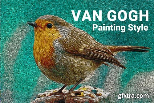 Van Gogh Painting PSD Effect QYFRRY9