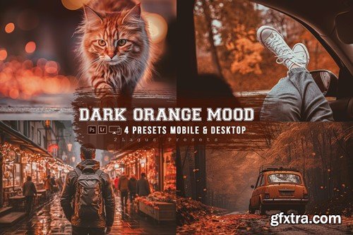 Orange Dark Mood Lightroom Presets Mobile And PC VHALMKH