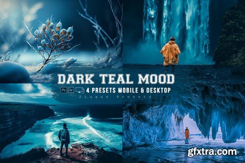 Dark Teal Mood Lightroom Presets Mobile & Desktop TAG59RC