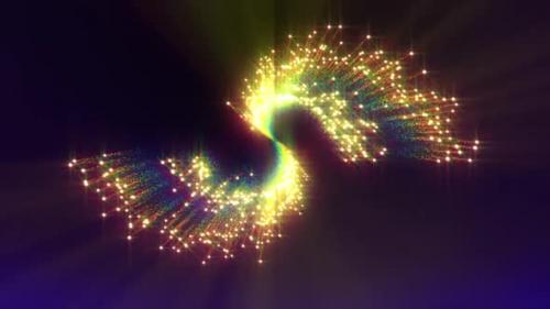 Videohive - Colorful Glow Spiral Lights Animation - 48034542