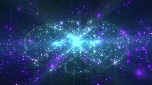Videohive - Glittery And Shiny Lights Galaxy Animation - 48034731