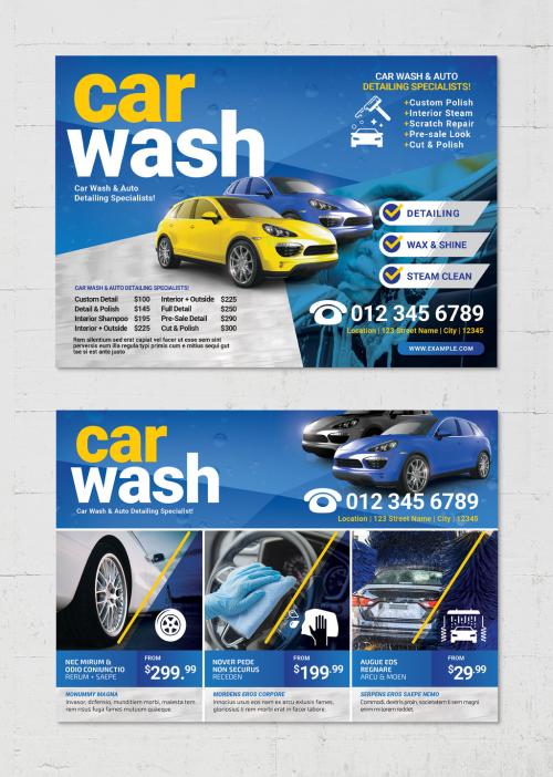 Car Wash Car Detailing Flyer Layout 638401491