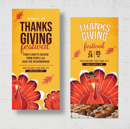 Thanksgiving DL Card Flyer Layout 638401482