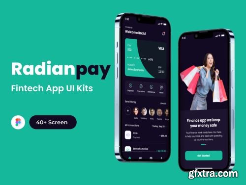 Radianpay - Fintech Mobile App UI Kit Ui8.net