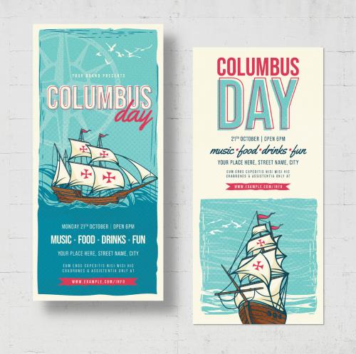 Columbus Day DL Card Flyer Layout 638358581