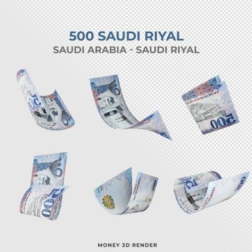 Premium PSD | Saudi arabia 500 riyals banknotes Premium PSD